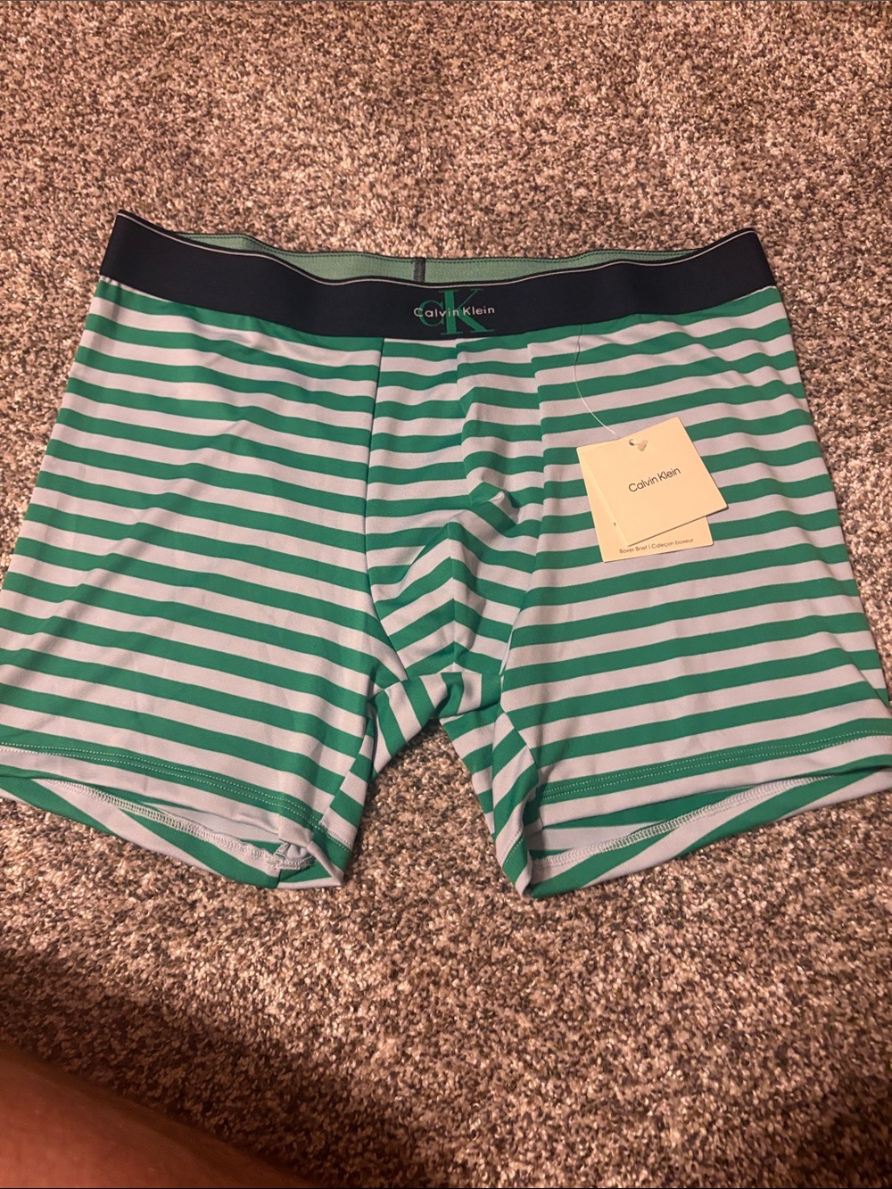 Calvin Klein Men's Aqua Boxer Briefs